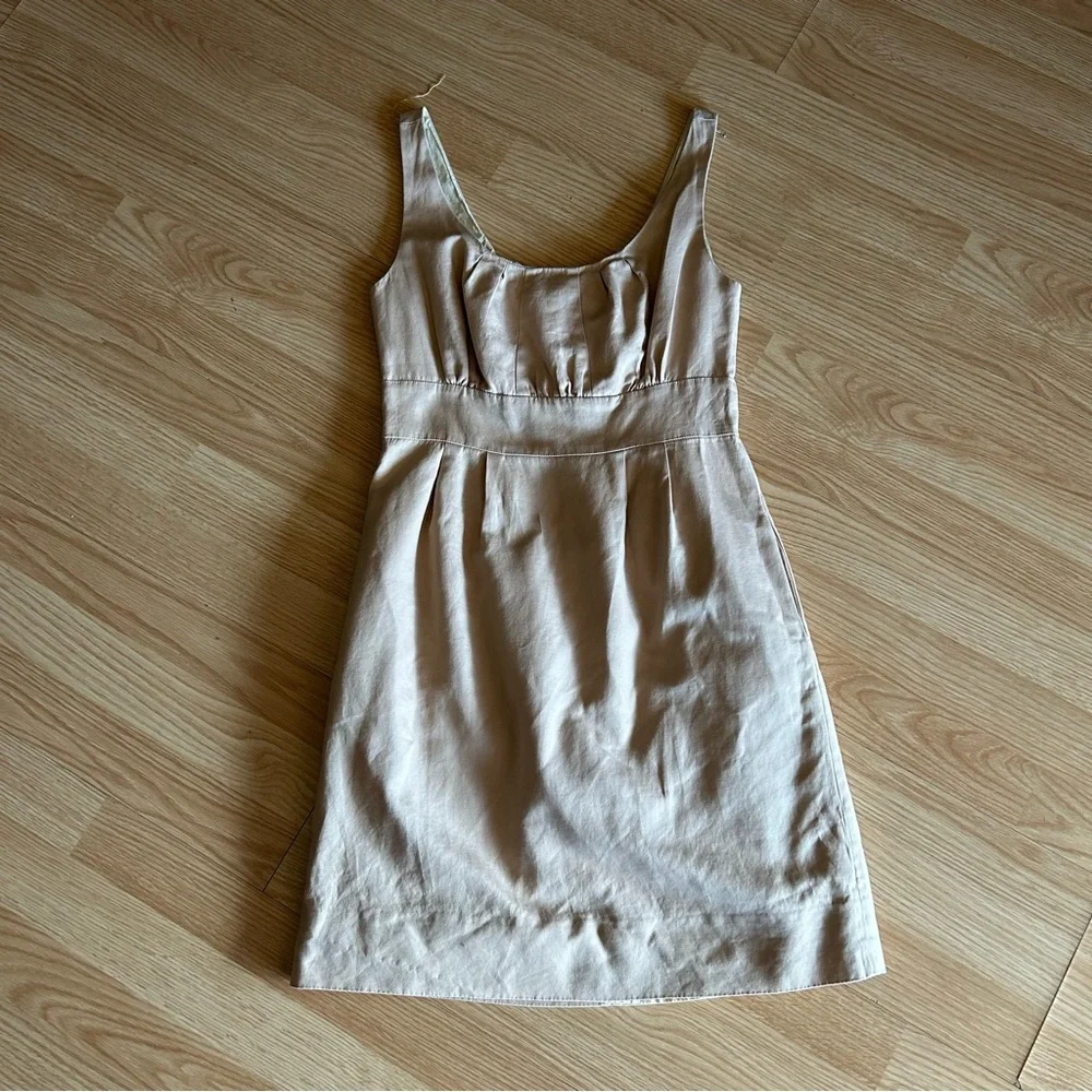 J.Crew Beige Neutral Lined Dress Women’s 4